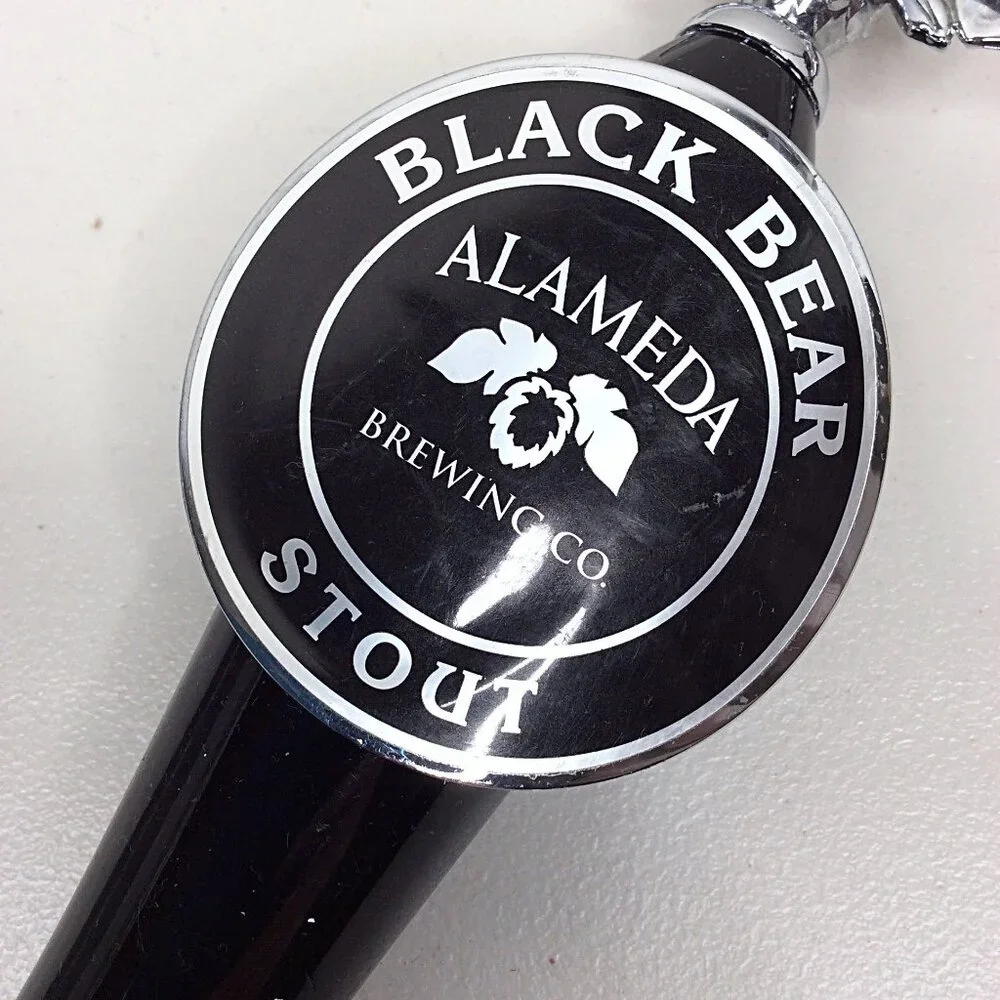 Alameda Brewing Black Bear Stout‎ Beer Tap Handle 12